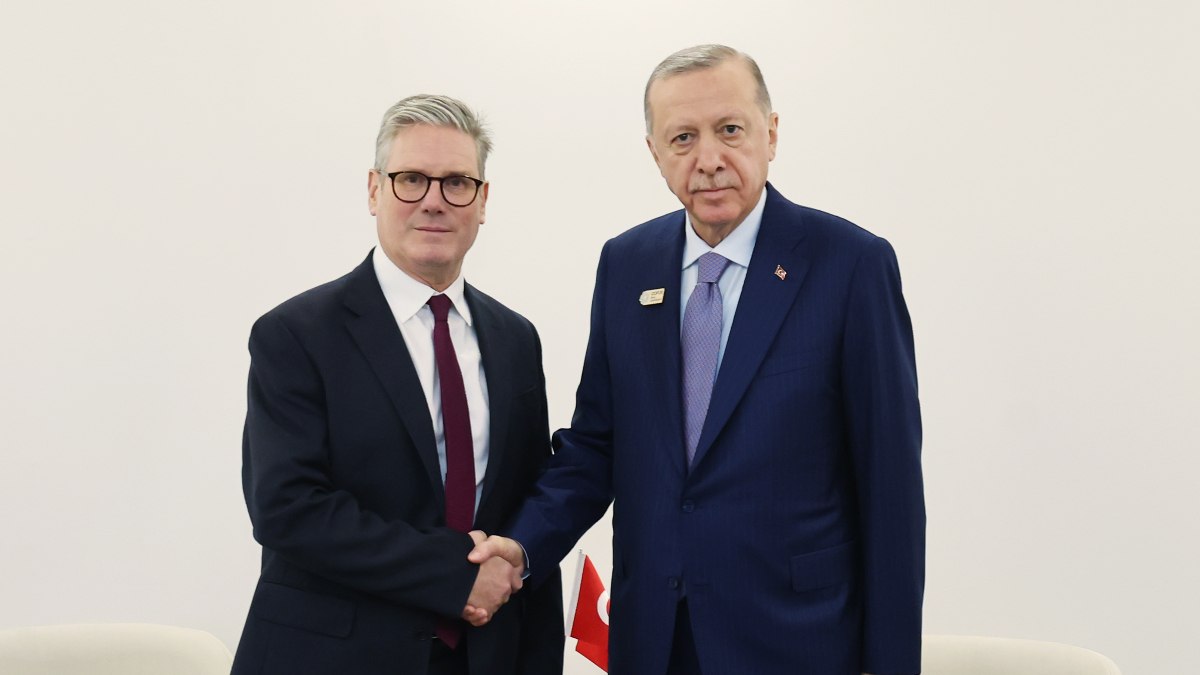 Cumhurbaşkanı Erdoğan, İngiltere Başbakanı Keir Starmer’i kabul etti