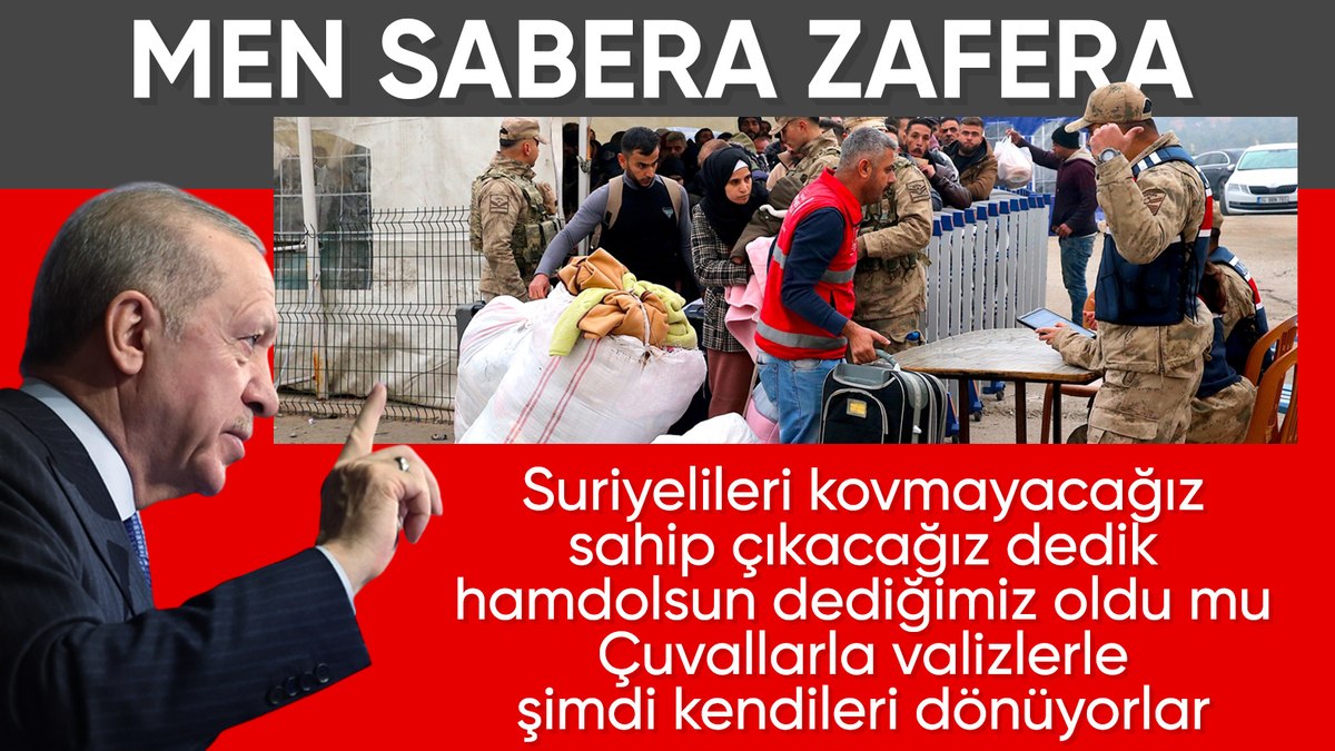 Cumhurbaşkanı Erdoğan: Sabredenler zafere ulaştı