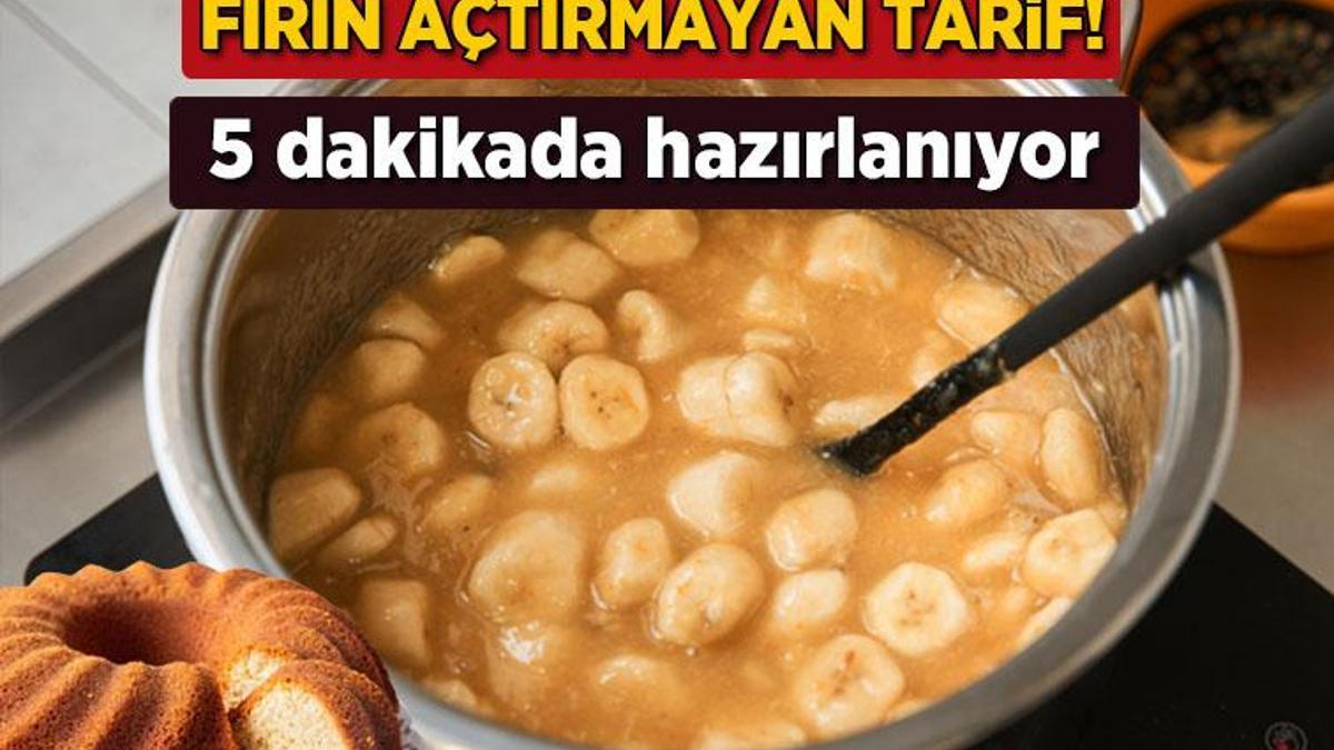 Bu tarif fırın bile açtırmıyor! 5 dakikada hazırlanan tencere keki, tadı enfes